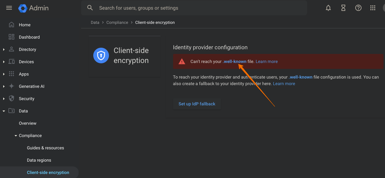 URL of well-known file